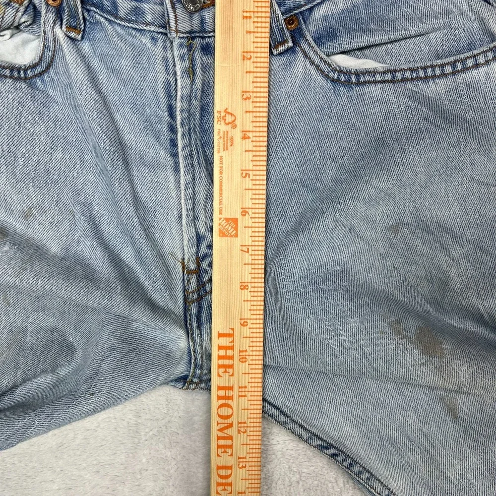 Levi's 505 Straight‎ Leg Jeans Men's Blue Denim Cotton Pockets Zip Fly - 31X30.5